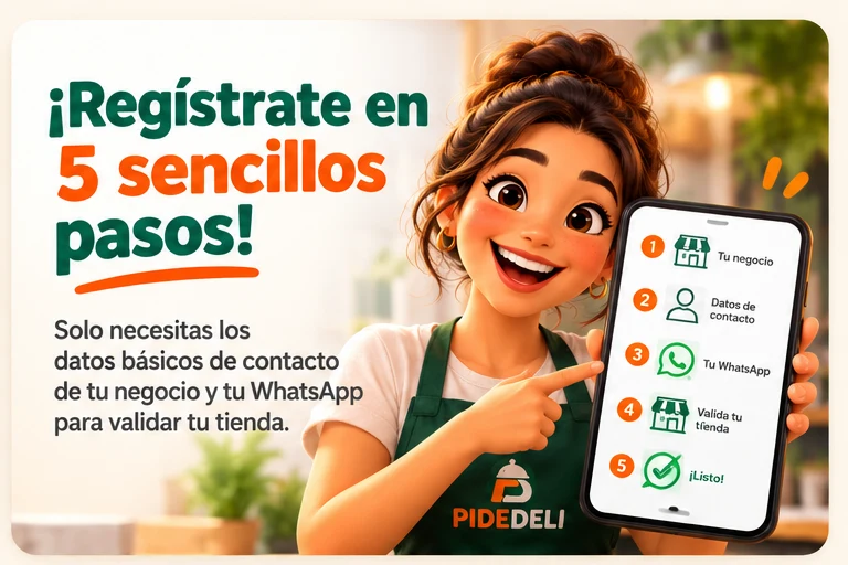 ¡Regístrate en 5 sencillos pasos!