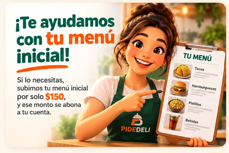 ¡Te ayudamos con tu menú inicial!